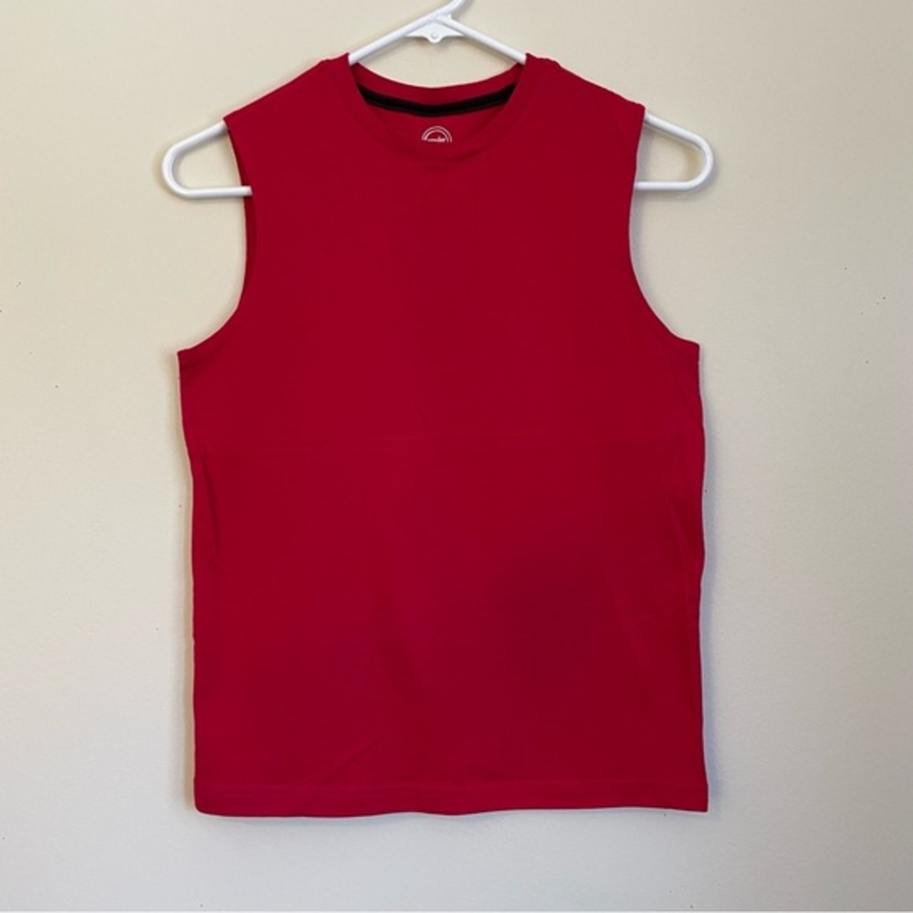 Wonder Nation Solid Red Tank Top Boys Youth Size‎ Large 10/12 Sleeveless Shirt